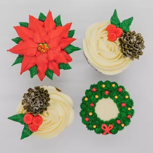 Imagen de portada para Curso online Bouquet de Cupcakes Navidad