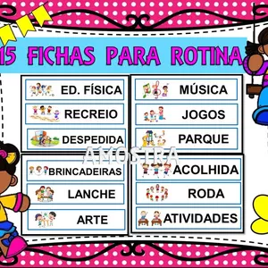 Imagem de capa para o Ebook FICHAS PARA ROTINA