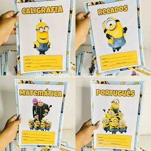 Imagem de capa para o Ebook Capas de caderno Minions 