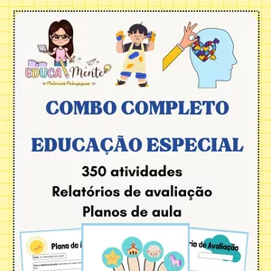 Imagem de capa para o Ebook COMBO PLANOS DE AULA EDUCAÇÃO ESPECIAL 