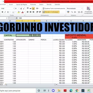 Imagem de capa para o Ebook GERENCIAMENTO GORDINHO INVESTIDOR 