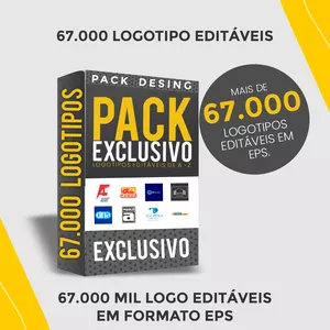 Imagem de capa para o Curso online Pack 67.000 logos editáveis