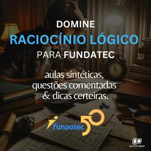 Imagem de capa para o Ebook Apostila digital Raciocínio Lógico Banca Fundatec