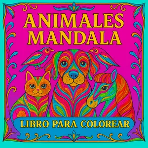Imagen de portada para Ebook MANDALAS DE ANIMALES PARA COLOREAR