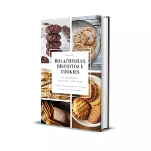 Imagem de capa para o Ebook Bolachinhas e Biscoitos - Doces e Salgados Low Carb