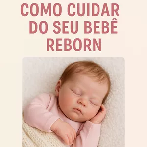 Imagem de capa para o Ebook Guia carinhoso: como cuidar do seu bebê reborn 