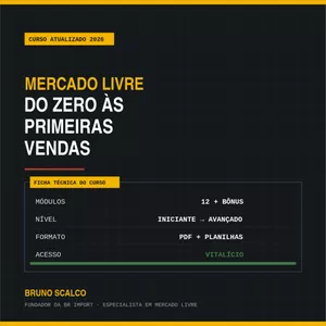 Imagem do curso Mercado Livre: Do Zero às Primeiras Vendas