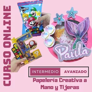 Imagen de portada para Curso online Nivel intermedio Avanzado : Papelería Creativa a Mano y Tijeras
