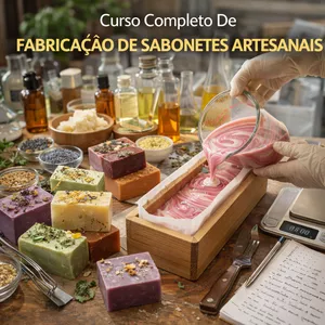 Imagem de Curso Completo De Fabricação De Sabonetes Artesanais criado por M.P CURSOS na hotmart