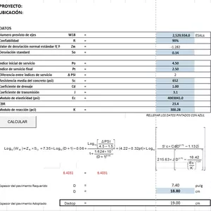 Imagen de portada para Curso online PLANTILLA DISEÑO DE ESPESOR PAVIMENTO RIGIDO  
