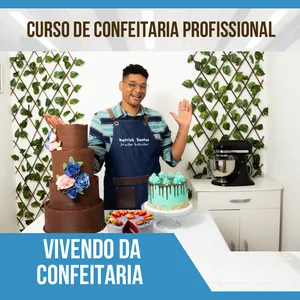 Imagem principal do produto Vivendo da confeitaria - CURSO PROFISSIONALIZANTE