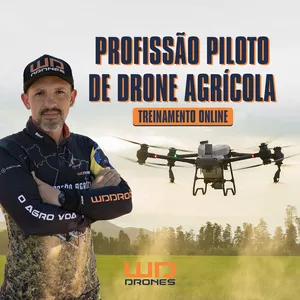 Imagem de capa para o Curso online Profissão Piloto de Drone Agrícola