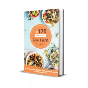 Imagem de capa para o Ebook +de 170 Receitas Low Carb (pack light)