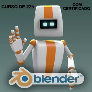 Imagem de capa para o Curso online Curso de Blender 3D