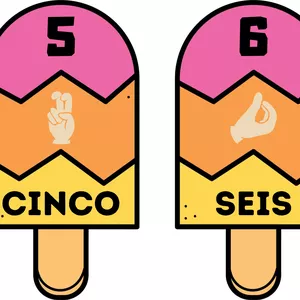 Imagem de capa para o Ebook Flashcardes números e quantidades em Libras