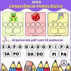 Imagem de capa para o Ebook Jogo Consciência Fonológica 