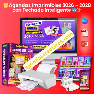 Imagen de portada para Curso online 📒 SuperPack de Agendas Imprimibles + Fechado Inteligente ✨