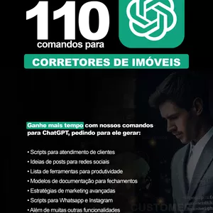 Imagem de capa para o Ebook ChatGPT -Comandos para Corretores de Imóveis