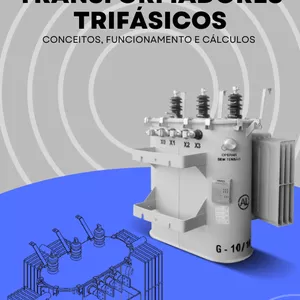 Imagem de capa para o Ebook TRANSFORMADORES TRIFÁSICOS: CONCEITOS, FUNCIONAMENTO E CÁLCULOS.