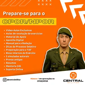 Imagem de capa para o Curso online Central Militar - Curso Preparatório para o CPOR/NPOR