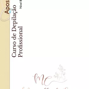 Imagem de capa para o Ebook Curso Profissional de Depilação com cera quente