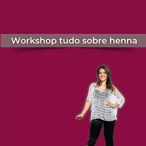 Imagem de capa para o Evento online Workshop Tudo Sobre Henna!
