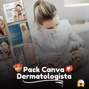 Imagem do curso Pack Canva Dermatologistas