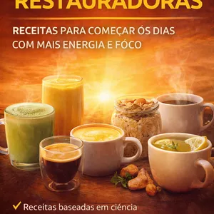 Imagem de capa para o Ebook 7 Bebidas Matinais Restauradoras