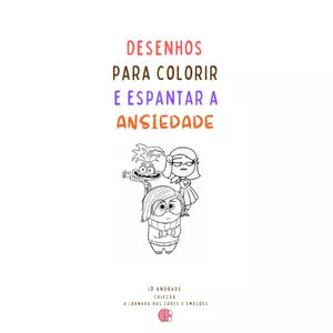 Imagem de capa para o Ebook Desenhos Para Colorir e Espantar a Ansiedade