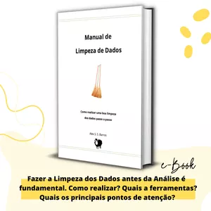 Imagem de capa para o Ebook Manual de Limpeza de Dados (Grátis: +2 e-books +1 Excel)