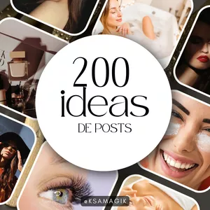 Imagem de capa para o Curso online 200 Ideias de post