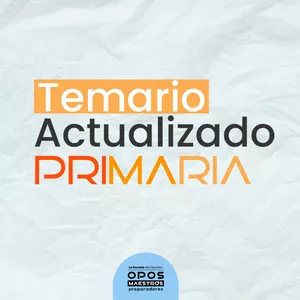 Imagen de portada para Curso online Temario Primaria Actualizado