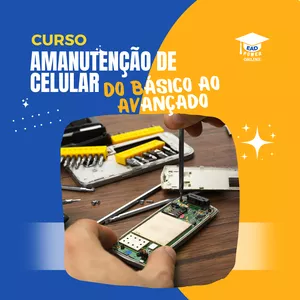Imagem de capa para o Curso online Manutenção de Celular Básico ao Avançado