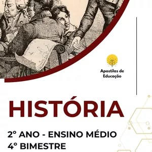 Imagem de capa para o Ebook História 2º Ano 4º Bimestre (Ensino Médio) - Apostila com Planos de Aula