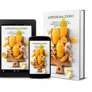 Imagem de capa para o Ebook LIPEDEMA ZERO  – Shots e Chás para Drenar, Emagrecer e Aliviar a Dor