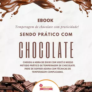 Imagem de capa para o Curso online ebook temperagem de chocolate nobre