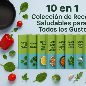 Imagen de portada para Ebook 10 en 1: Más de 150 recetas saludables para transformar tu alimentación.