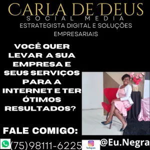Imagem de capa para o Curso online CARLA DE DEUS MENTORIA DIRECIONAMENTO  E SERVIÇO DE SOCIAL MÉDIA ESTRATEGIAS DIGITAIS 