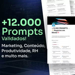 Imagem de capa para o Curso online Mestre dos Prompts - Pacote de Prompts +12.000