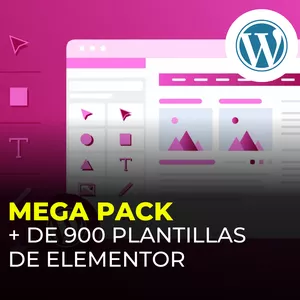 Imagen de portada para Curso online MEGA PACK de + de 900 plantillas de Elementor para Wordpress