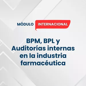 Imagen de portada para Curso online Módulo Inter. BPM, BPL y Auditorías internas en la industria farmacéutica