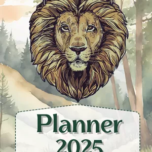 Imagem de capa para o Ebook Planner 2025 - 1 ano com Aslam