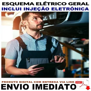 Imagem de capa para o Ebook Esquema Elétrico Geral do VW Gol G5 E G6