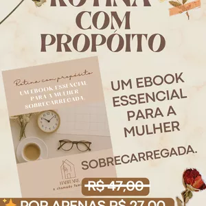 Imagem de capa para o Ebook eBook + Planner Cristão: Encontre Propósito na sua Rotina á luz da Palavra