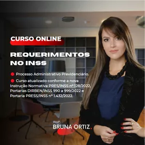 Imagem de capa para o Curso online Curso | REQUERIMENTOS NO INSS