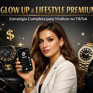 Imagem de capa para o Curso online Glow Up &amp; Lifestyle Premium - Estratégia Completa para Viralizar no TikTok