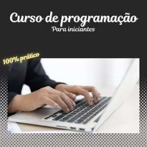 Imagem de capa para o Curso online Curso de programação para iniciantes 100% prático