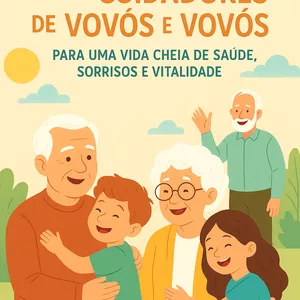 Imagem de capa para o Ebook MANUAL DIVERTIDO PARA CUIDADORES DE VOVÔS E VOVÓS