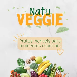 Imagem de capa para o Ebook NatuVeggie - Receitas Vegetarianas e Veganas
