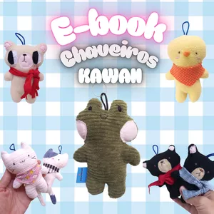 Imagem de capa para o Ebook Ebook Chaveiros Kawaii